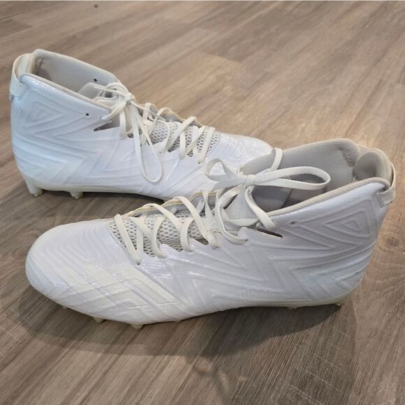 Adidas Men's Freak X Carbon Mid Football Shoe, White/White, 14 US - Picture 11 of 15